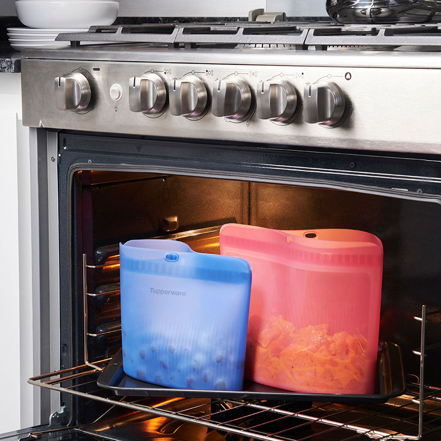 Tupperware? Ultimate Silicone Stand-Up Bags | Leakproof | 4 Piece Set - Image 7